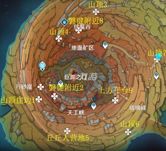 原神所有老石位置一图流：简单易懂快速上手