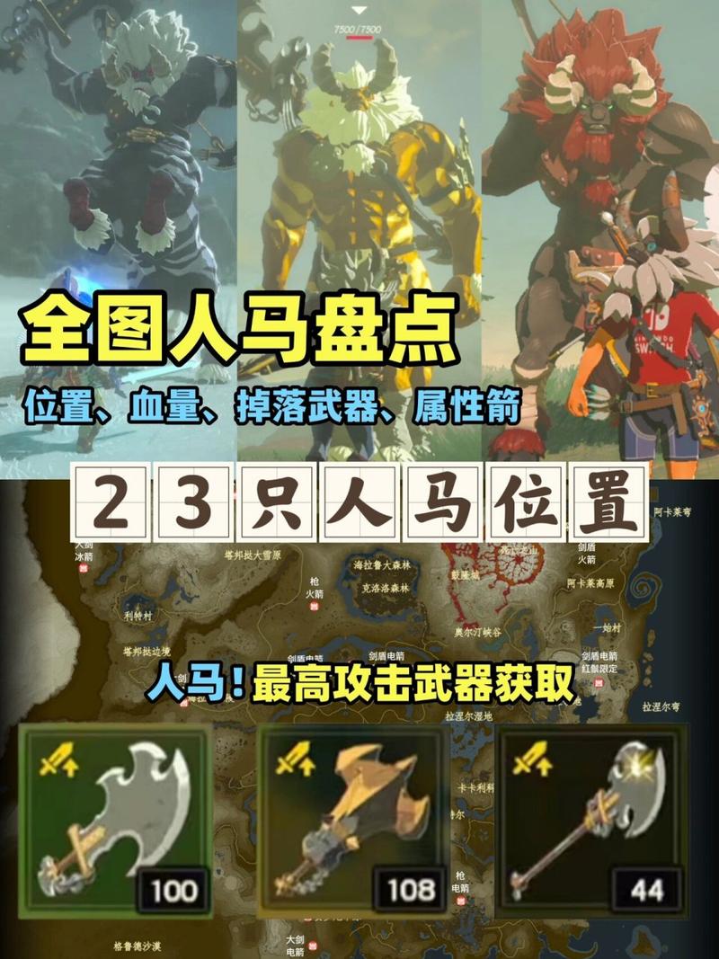 塞尔达传说四种特殊马图鉴:外观属性大揭秘