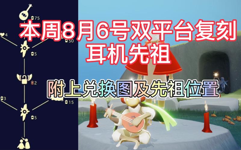 光遇红耳机先祖位置详细图解，再也不怕找不到啦！