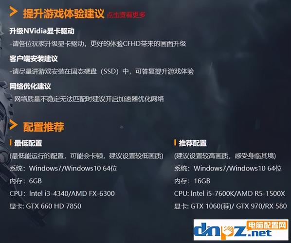 cf配置要求高吗？流畅运行的电脑配置推荐！