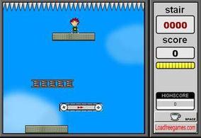 超级经典游戏:是男人就下100层,你玩过吗?