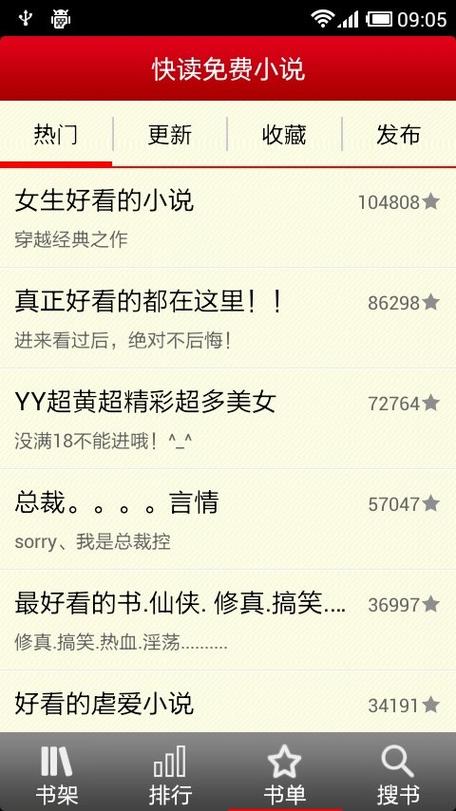 安卓系统下载110本萝莉小说：超方便的阅读神器