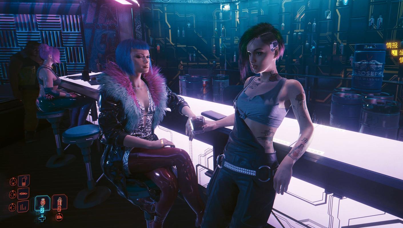 赛博女孩游戏：2077未来都市的冒险与战斗！